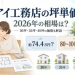 アイ工務店の坪単価は？2026年相場と30坪・35坪・40坪の価格目安を解説