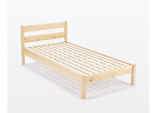 木製ベッド・パイン材突板・ダブル