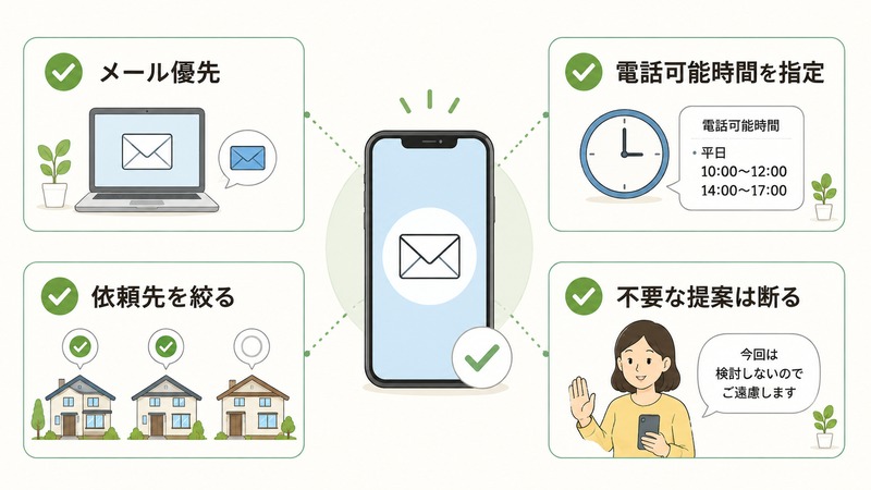 注文住宅の一括見積りで営業連絡を減らす対策