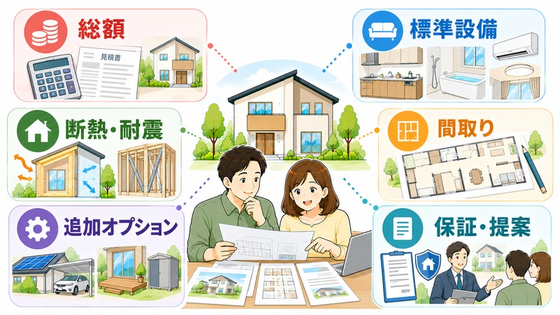 富士住建と他社を比較するときの6項目